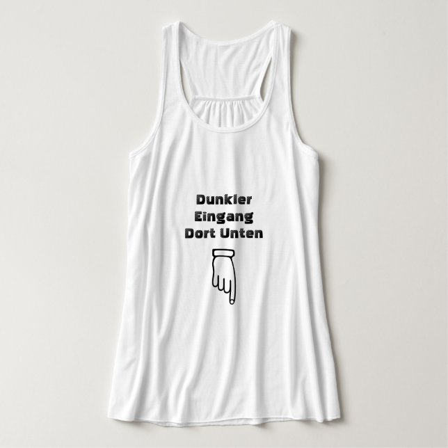 Dunkler Eingang dort unten Tank Top (Design Vorderseite)