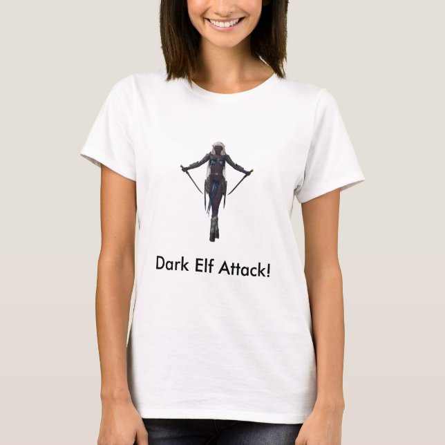 Dunkler Elf-Angriff! T-Shirt (Vorderseite)