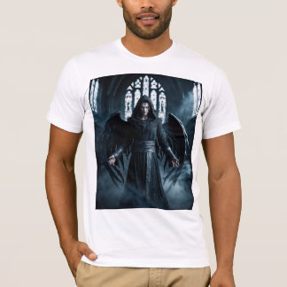 Dunkler Engel mit Rand T-Shirt