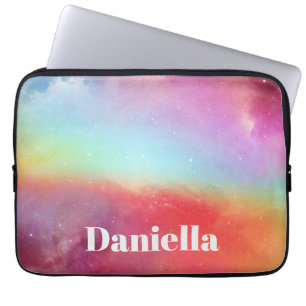 Dunkler farbiger Holografischer Himmel mit Individ Laptopschutzhülle