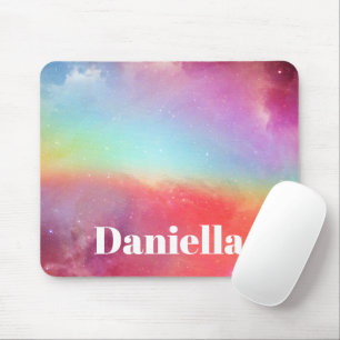 Dunkler farbiger Holografischer Himmel mit Individ Mousepad