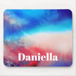 Dunkler farbiger Holografischer Himmel mit Individ Mousepad