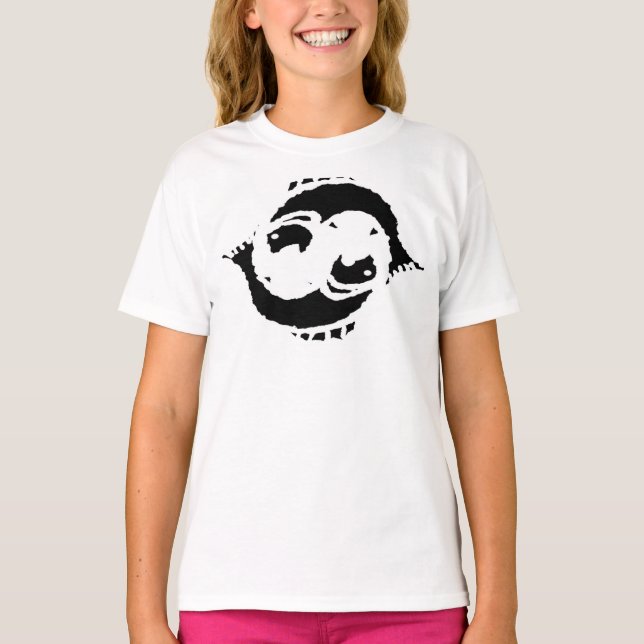 Dunkler Fisch-Fisch-T - Shirt (Vorderseite)