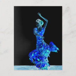 Dunkler Flamenco. Postkarte