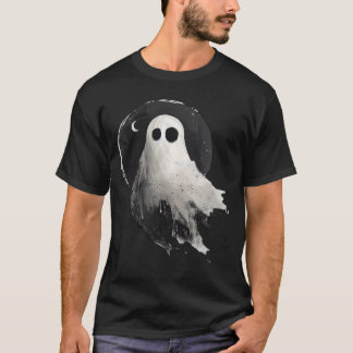 Dunkler Gothic-Geister-Cartoon T-Shirt