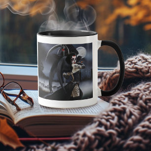 Dunkler gothischer Engel Tod Zucker-Schädel Fantas Tasse