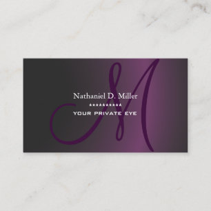 Dunkler Gradient Violett/DIY Visitenkarte