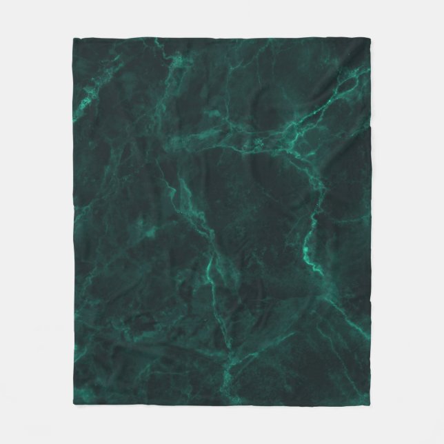 Dunkler grüner Marmor, nahtlose Textur. Fleecedecke (Vorderseite)