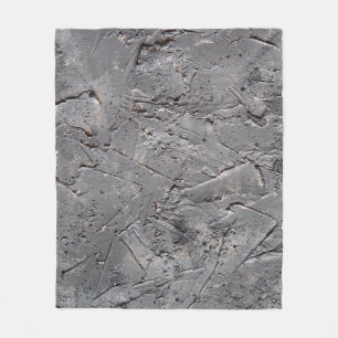 Dunkler Grunge-Texturhintergrund, Rissige Steinwan Fleecedecke