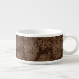 Dunkler HerbstDamast Kleine Suppentasse