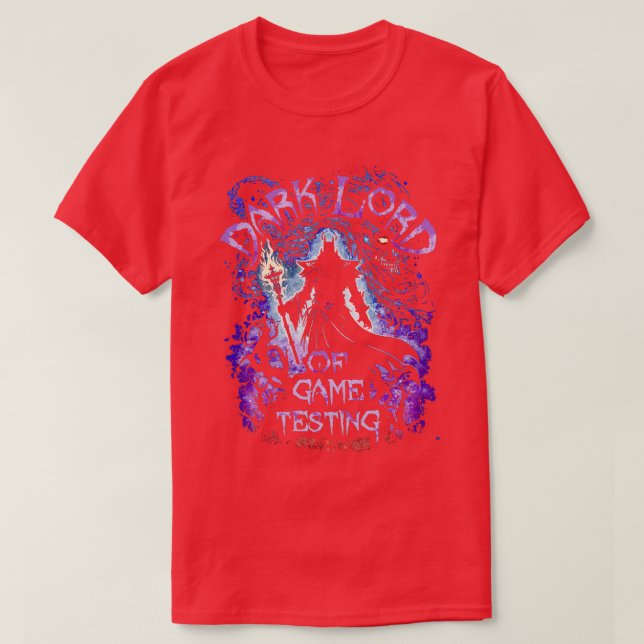 Dunkler Herr des Spieltests T-Shirt (Design vorne)