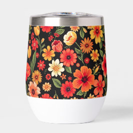 Dunkler Hintergrund farbenfrohe wilde Blume