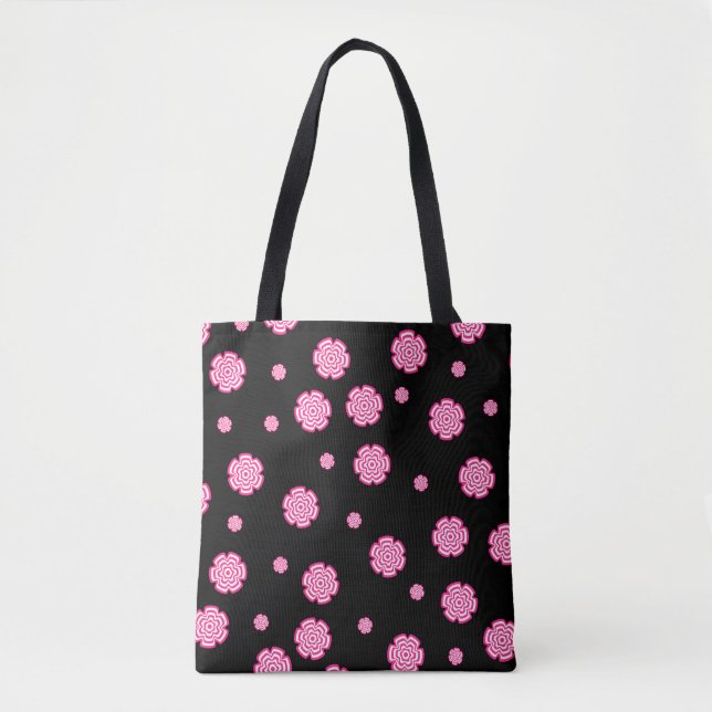 Dunkler Hintergrund helle, rosa Blume. abst (Vorderseite)
