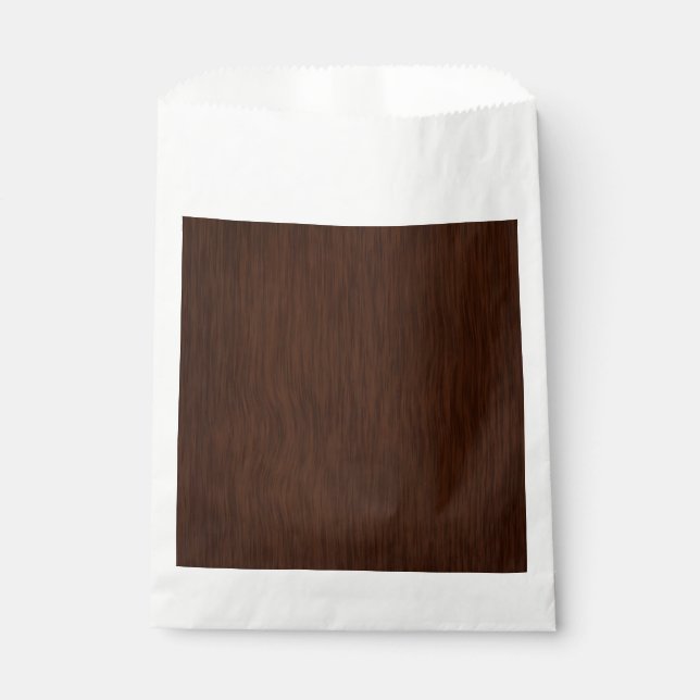 Dunkler Holzkörner-Look Hintergrund Geschenktütchen (Vorderseite)