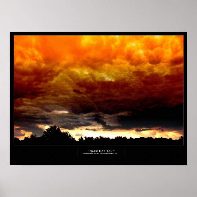 Dunkler Horizont Poster (Vorne)