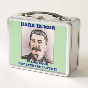 Dunkler Humor Metall Brotdose
