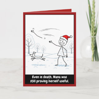 Dunkler Humor Weihnachten Karte