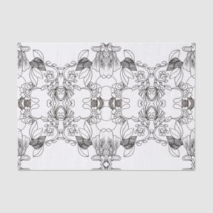 Dunkler Inkblot Western Dream Saddle Leder Seidenpapier