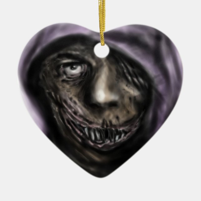 Dunkler Joker Keramikornament (Vorne)