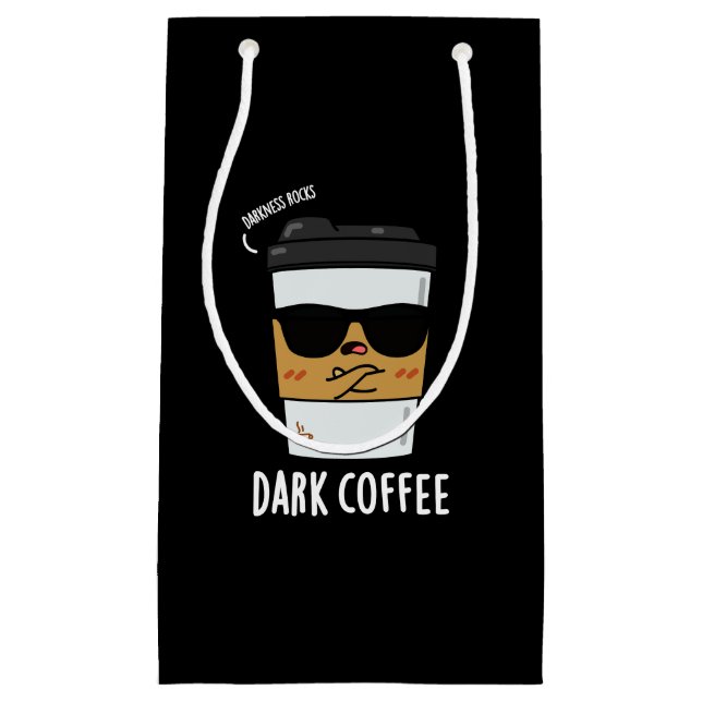 Dunkler Kaffee Funny Food Pub Dark BG Kleine Geschenktüte (Vorderseite)