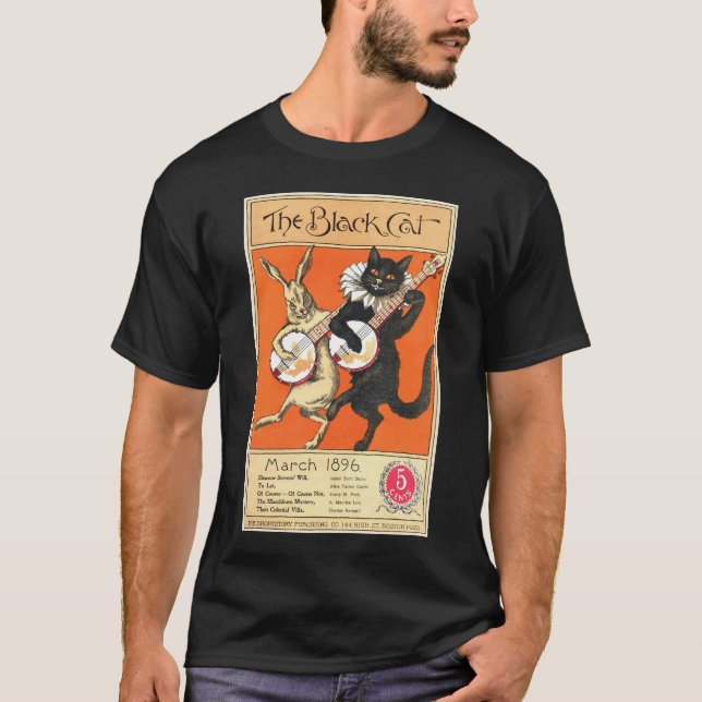 Dunkler kurzer T - Shirt die Hülse Männer schwarze (Vorderseite)