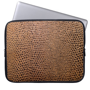dunkler Lederuntergrund Laptopschutzhülle