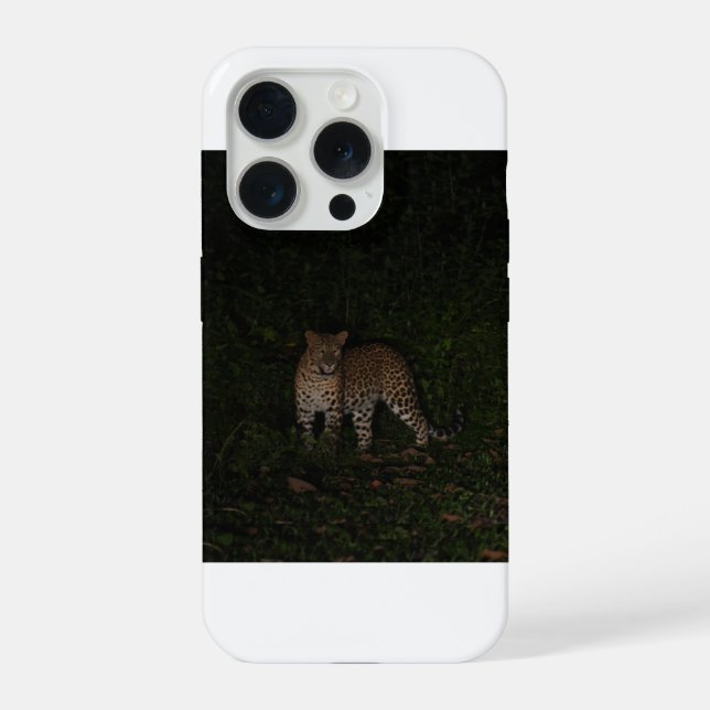 Dunkler Leopard-Handyhülle iPhone Hülle (Rückseite)