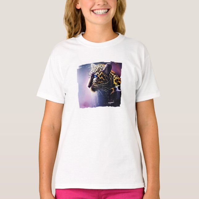 Dunkler Leopard-T - Shirt (Vorderseite)