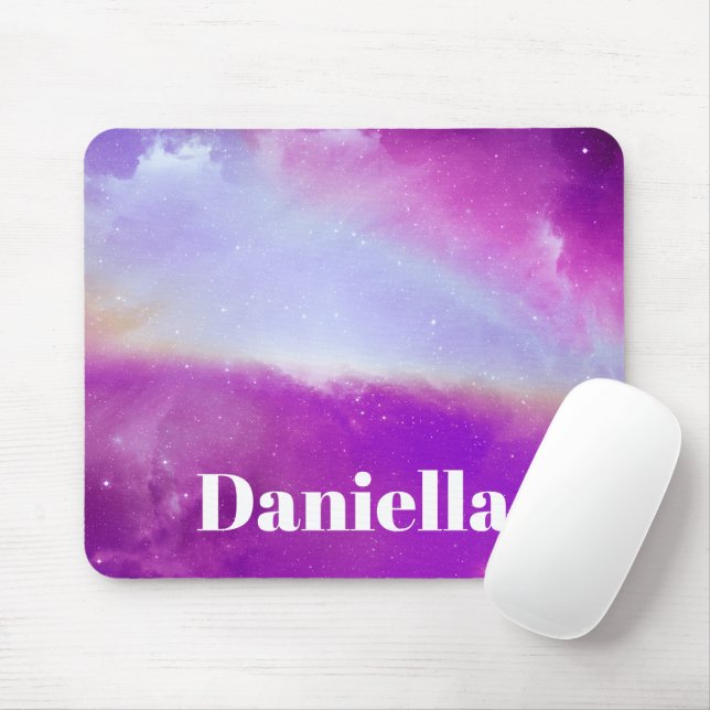 Dunkler Lila holografischer Himmel mit Individuell Mousepad (Mit Mouse)