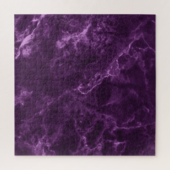 Dunkler lila Marmor: luxuriöse Textur. Puzzle (Vertikal)