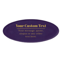 Dunkler Lila und goldener Firmenname oder Gruß