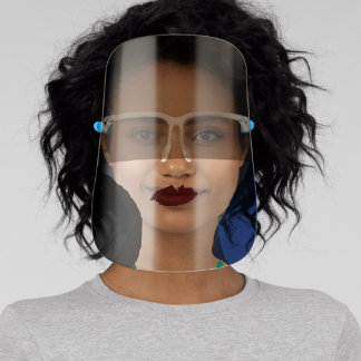 Dunkler Lipstick Gesichtsvisier