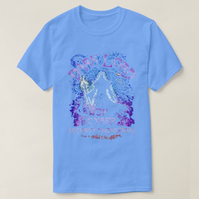 Dunkler Lord of Cyber Security Engineering T-Shirt (Design vorne)