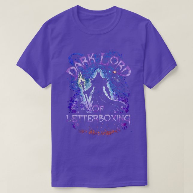 Dunkler Lord of Letterboxing T-Shirt (Design vorne)