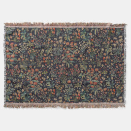 Dunkler, melancholischer, nächtlicher, florale bot decke