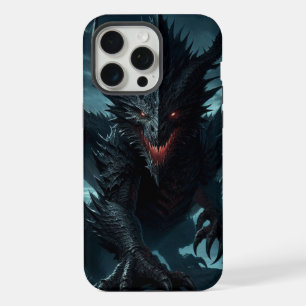 Dunkler, mittelalterlicher Drache iPhone 15 Pro Max Hülle