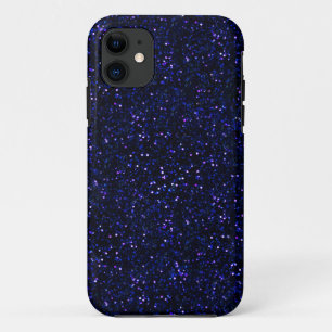 Dunkler Mitternachtsindigo-Blau-Glitzer Case-Mate iPhone Hülle