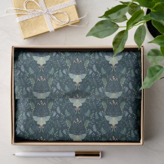 Dunkler Mondschmetterling Botanisch Seidenpapier