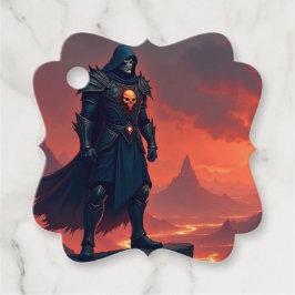 Dunkler Nacht der Flamme Geschenkanhänger