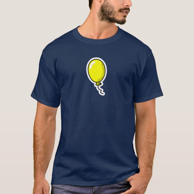 Dunkler Phell gelber Ballon T-Shirt (Vorderseite)