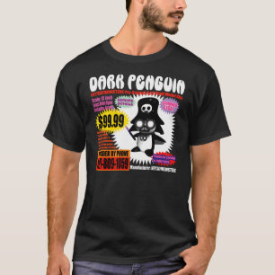 Dunkler Pinguin Actionfigure T-Shirt