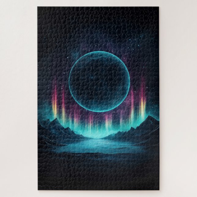 Dunkler Planet steigt Puzzle (Vertikal)