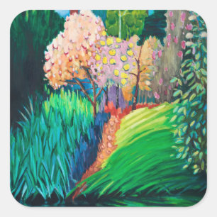 Dunkler Pool Quadratischer Aufkleber