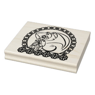 Dunkler Prinz Gummistempel