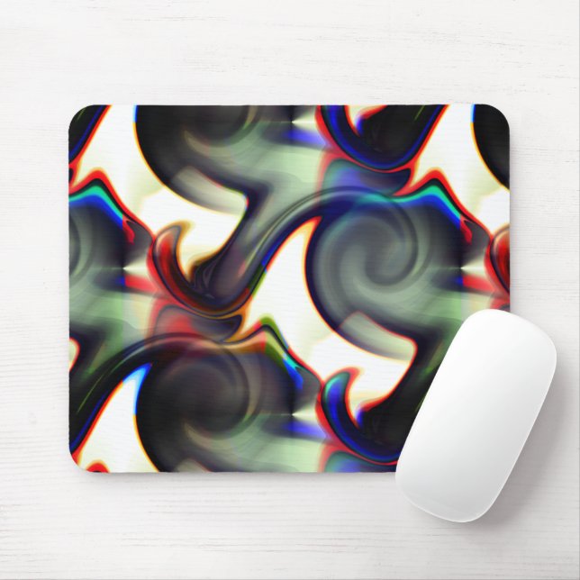 Dunkler Rauch oder spiralförmige Aushöhlung mit Fa Mousepad (Mit Mouse)