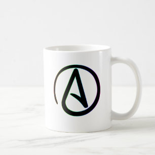 Dunkler Regenbogen-Atheist Tasse