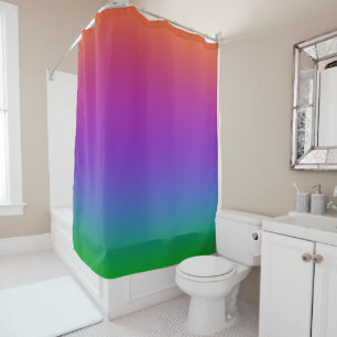 Dunkler Regenbogenfarben Duschvorhang