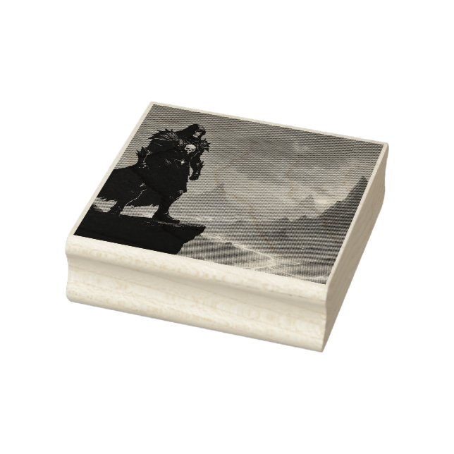 Dunkler Ritter der Flamme Gummistempel (Stempel)
