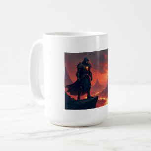 Dunkler Ritter der Flamme Kaffeetasse