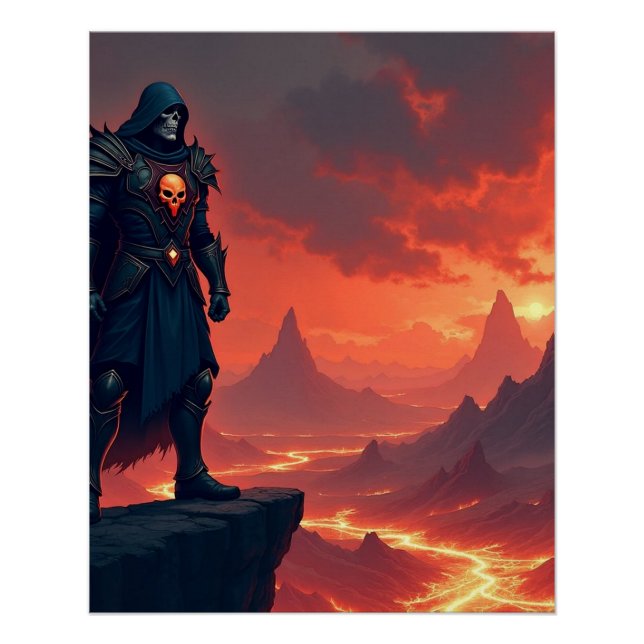 Dunkler Ritter der Flamme Poster (Vorderseite)